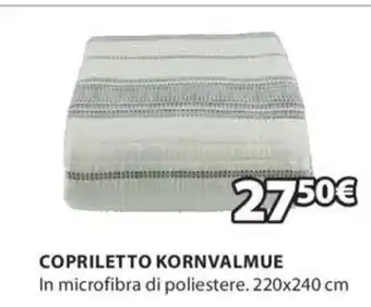 JYSK Copriletto Kornvalmue 220 x 240 cm offerta