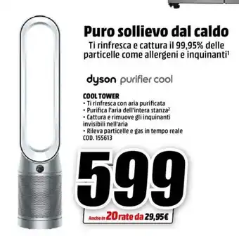 MediaWorld dyson Purifier Cool Tower offerta