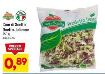 DPiù Cuor di Scelta Duetto Julienne 250 g offerta