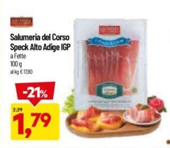 Salumeria del Corso Speck Alto Adige IGP a Fette 100 g
