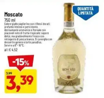 DPiù Moscato 750 ml offerta