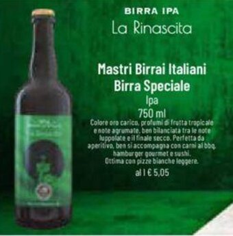 DPiù Mastri Birrai Italiani Birra Speciale Ipa 750 ml offerta