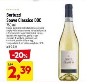 DPiù Bertuzzi Soave Classico DOC 750 ml offerta