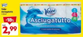 DPiù Volée Asciugatutto 4 Rotoli offerta