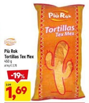 DPiù Più Rok Tortillas Tex Mex 450 g offerta
