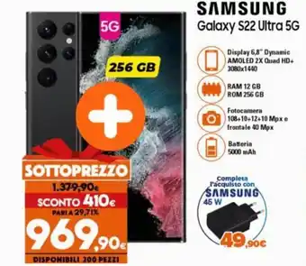 Expert Samsung Galaxy S22 Ultra 5G offerta