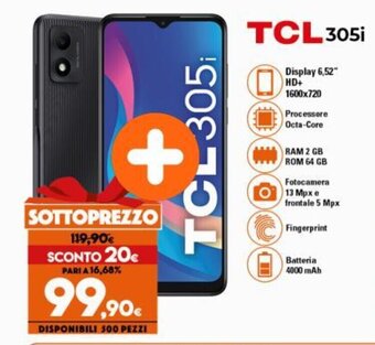 Expert TCL 305i offerta