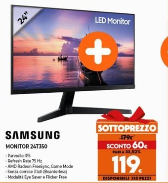 Expert Samsung Monitor 24T350 offerta