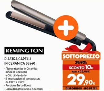 Expert Remington Piastra Capelli in Ceramica S8540 offerta