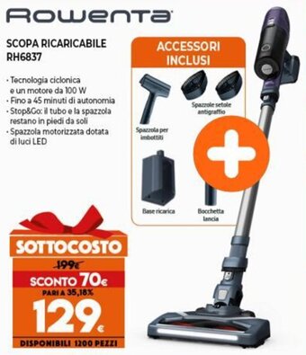 Rowenta Scopa Ricaricabile RH6837