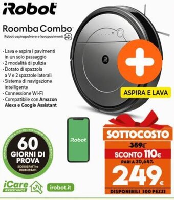Expert Robot Roomba Combo offerta