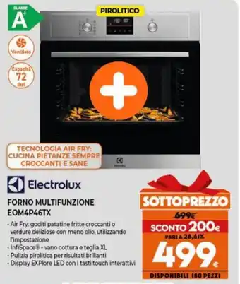 Expert Electrolux Forno Multifunzione EOM4P46TX offerta