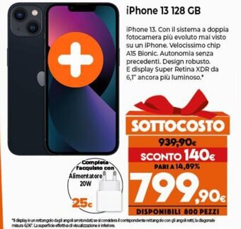 Expert iPhone 13 128 GB offerta