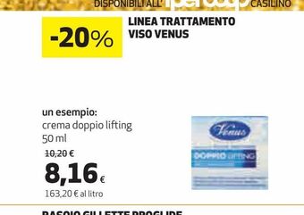 Coop Linea trattamento viso venus offerta