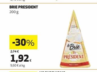 Coop Brie président 200 g offerta