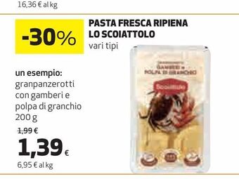 Coop Pasta fresca ripiena lo scoiattolo offerta