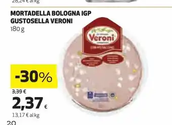 Coop Mortadella bologna gutosella veroni 180 g offerta