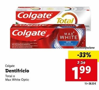 Lidl Dentifricio offerta
