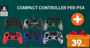 Expert Nacon Compact Controller per PS4 offerta