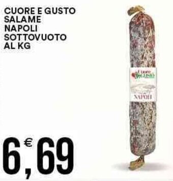 Vantaggio Cash&Carry Cuore e Gusto Salame Napoli Sottovuoto offerta