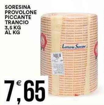 Vantaggio Cash&Carry Soresina Provolone Piccante Trancio 3,5 kg offerta