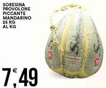 Vantaggio Cash&Carry Soresina Provolone Piccante Mandarino 25 kg offerta