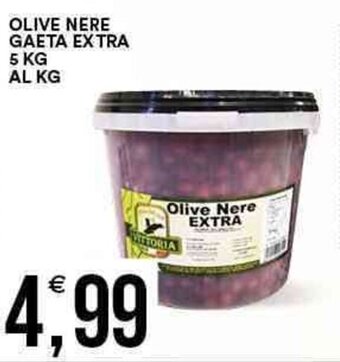 Vantaggio Cash&Carry Olive Nere Gaeta Extra 5 kg offerta