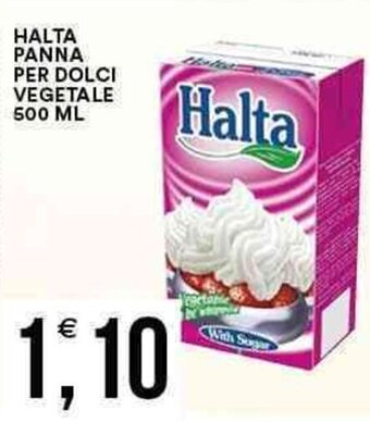 Vantaggio Cash&Carry Halta Panna per Dolci Vegetale 500 ml offerta