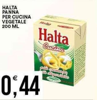 Vantaggio Cash&Carry Halta Panna per Cucina Vegetale 200 ml offerta