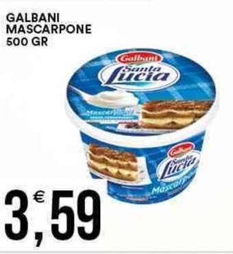 Vantaggio Cash&Carry Galbani Mascarpone 500 gr offerta