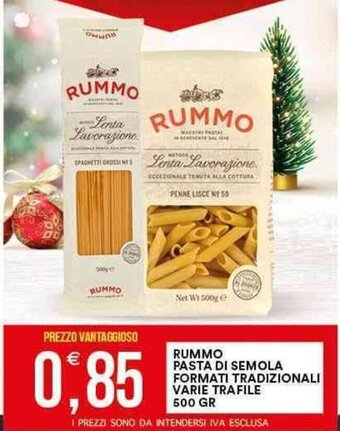 Vantaggio Cash&Carry Rummo Pasta di Semola Formati Tradizionali Varie Trafile 500 gr offerta