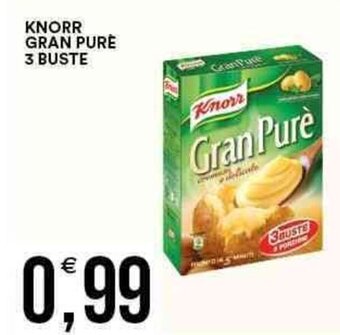 Vantaggio Cash&Carry Knorr Gran Purè 3 Buste offerta