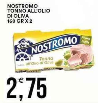 Vantaggio Cash&Carry Nostromo Tonno All'Olio di Oliva 160 gr x 2 offerta