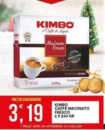 Kimbo Caffè Macinato fresco 2 x 250 gr