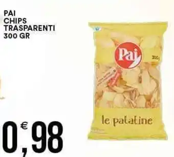 Vantaggio Cash&Carry Pai Chips Trasparenti 300 gr offerta