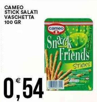 Vantaggio Cash&Carry Cameo Stick Salati Vaschetta 100 gr offerta