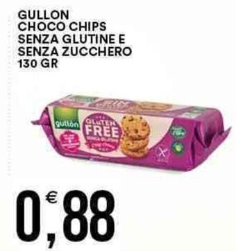 Vantaggio Cash&Carry Gullon Choco Chips Senza Glutine e Senza Zucchero 130 gr offerta