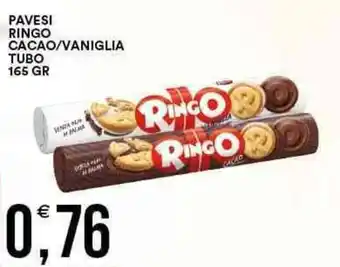 Vantaggio Cash&Carry Pavesi Ringo Cacao/Vaniglia Tubo 165 gr offerta