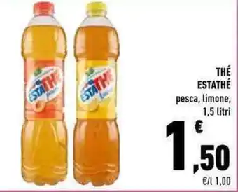 Conad Estathé Thé Pesca, Limone 1,5 litri offerta