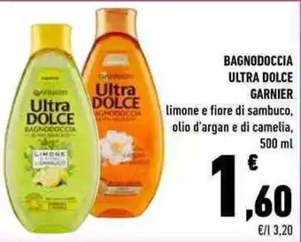 Conad Garnier Bagnodoccia Ultra Dolce 500ml offerta