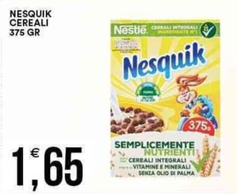 Vantaggio Cash&Carry Nesquik Cereali 375 gr offerta