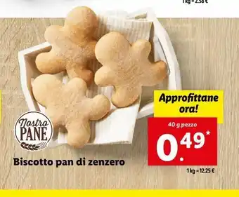 Lidl Biscotto pan di zenzero offerta