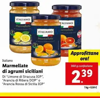 Lidl Marmellata di agrumi siciliani offerta