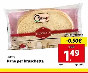 Lidl Pane per bruschetta offerta