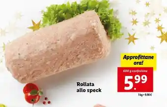 Lidl Rollata allo speck offerta