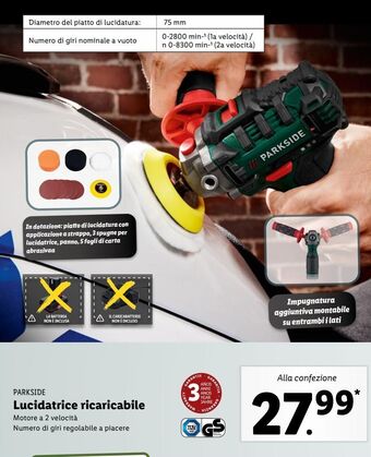 Lidl Lucidatrice ricaricabile offerta