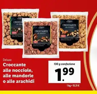 Lidl Croccante alle nocciole o alle arachidi offerta