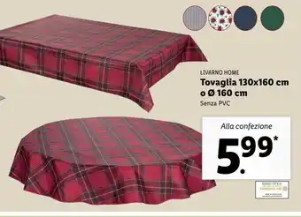 Lidl Tovaglia 130x160cm o diametro 160 cm offerta