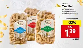 Lidl Taralli offerta