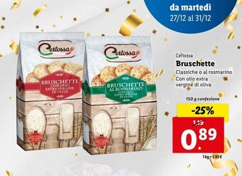 Lidl Bruschette offerta